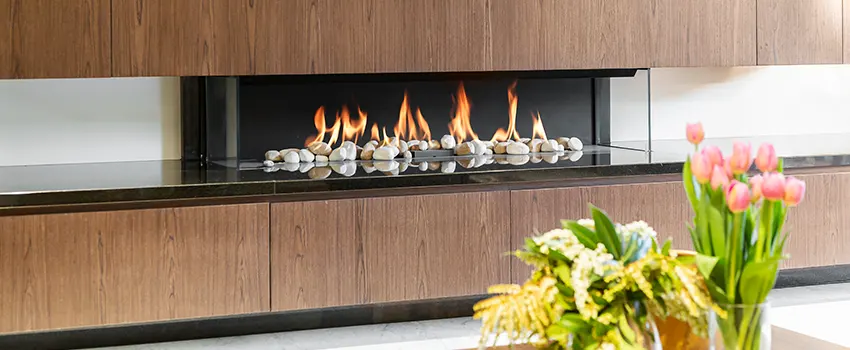Double-height Fireplace Design Refurbishment in Palm City, Florida