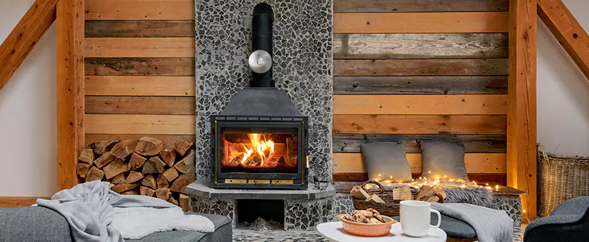 Thelin Hearth Products Direct Vent Gas Stove Fireplace Inspection in Palm City, Florida